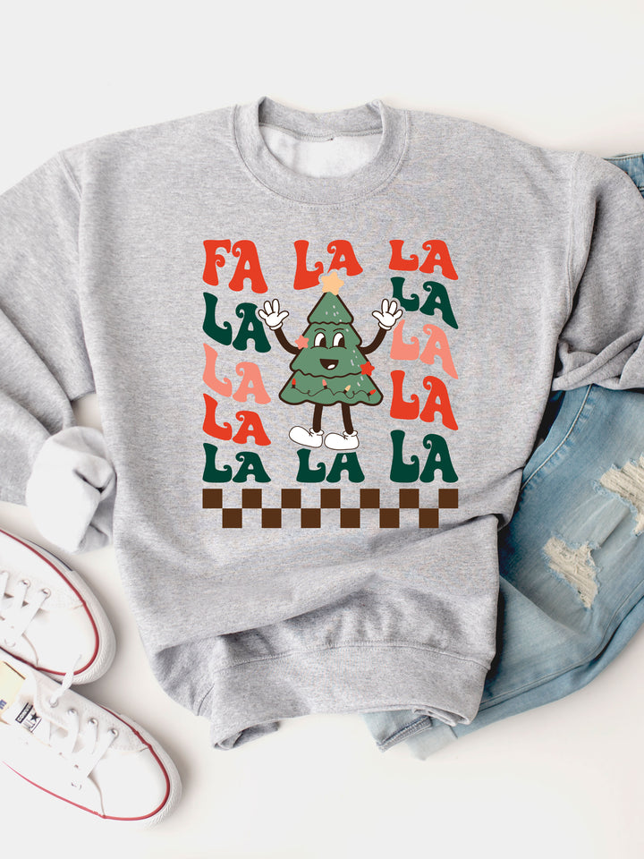 Fa La La Christmas Tree Graphic Sweatshirt