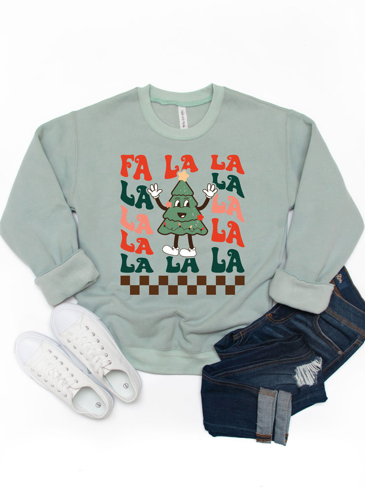 Fa La La Christmas Tree Graphic Sweatshirt