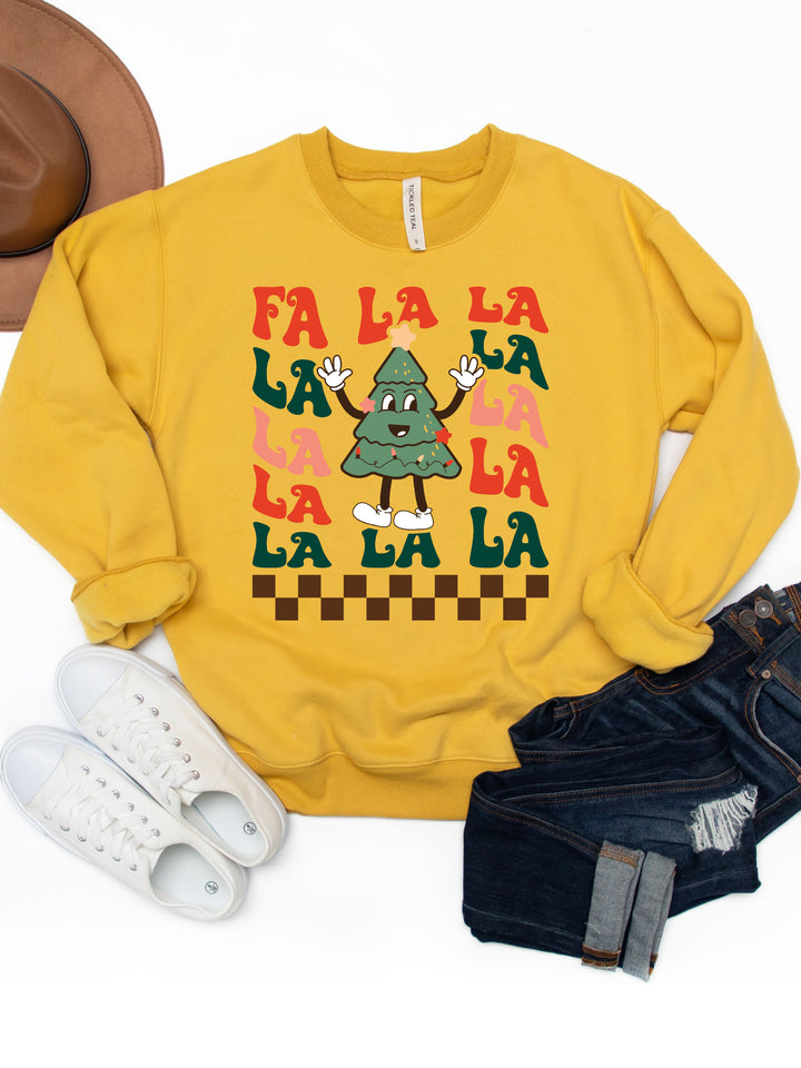 Fa La La Christmas Tree Graphic Sweatshirt