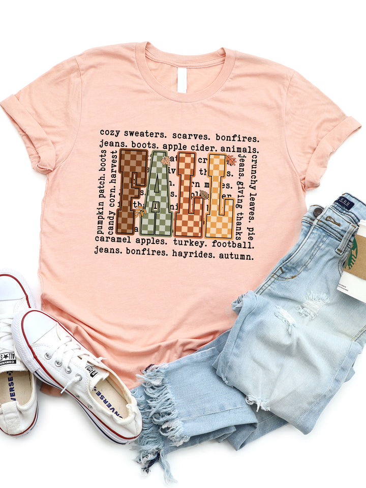 Checkered Fall Graphic Tee