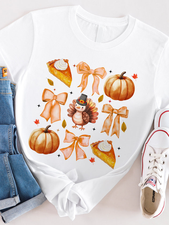 Coquette Fall Icons Graphic Tee
