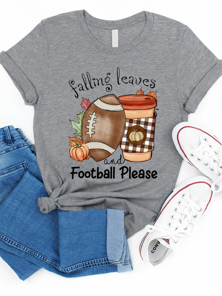 Falling Leaves & Football Please Graphic Tee