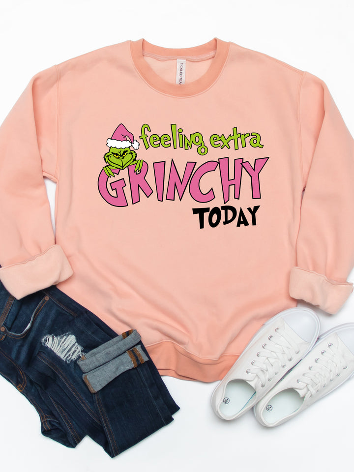 Feeling Extra Grinchy - Graphic Sweatshirt