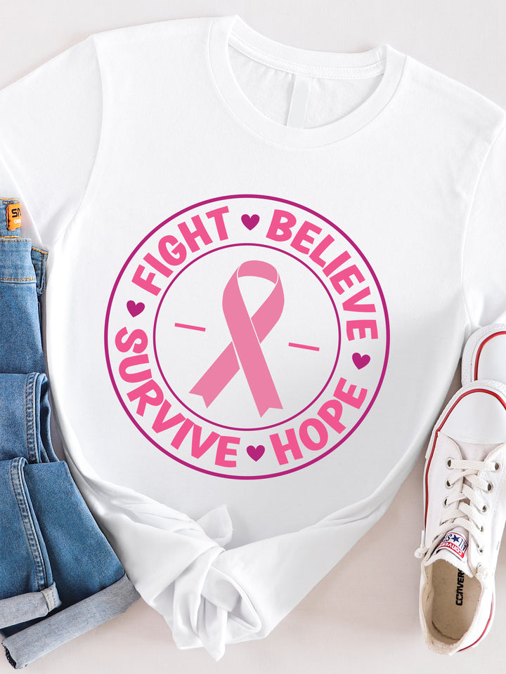 Fight Believe Survive Hope Graphic Tee
