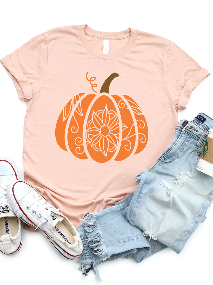 Floral Pumpkin Graphic Tee