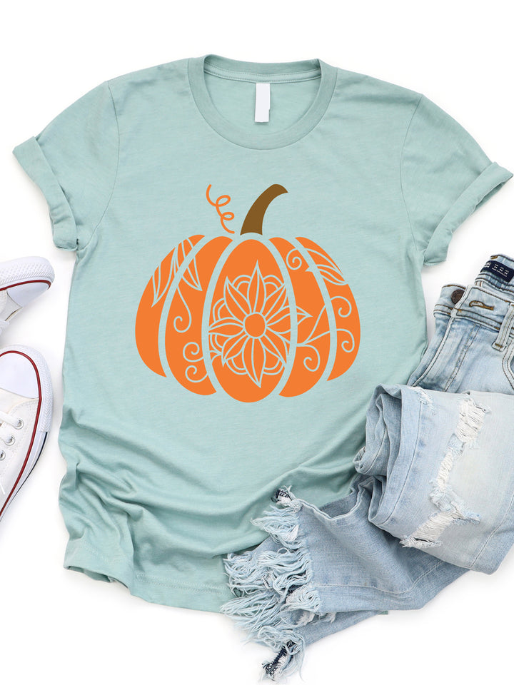 Floral Pumpkin Graphic Tee