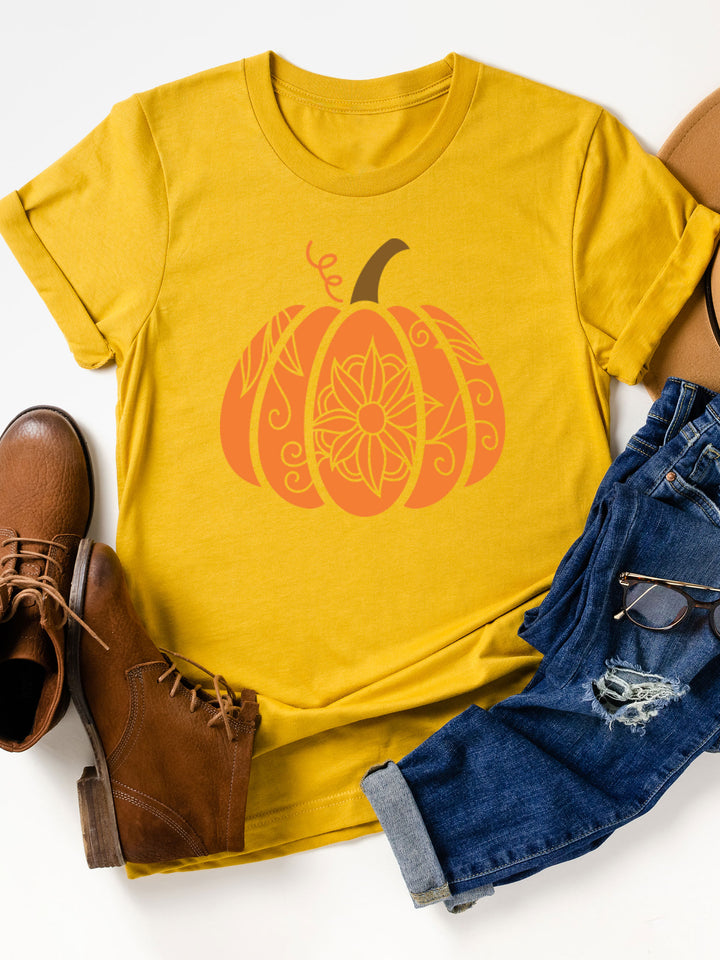 Floral Pumpkin Graphic Tee