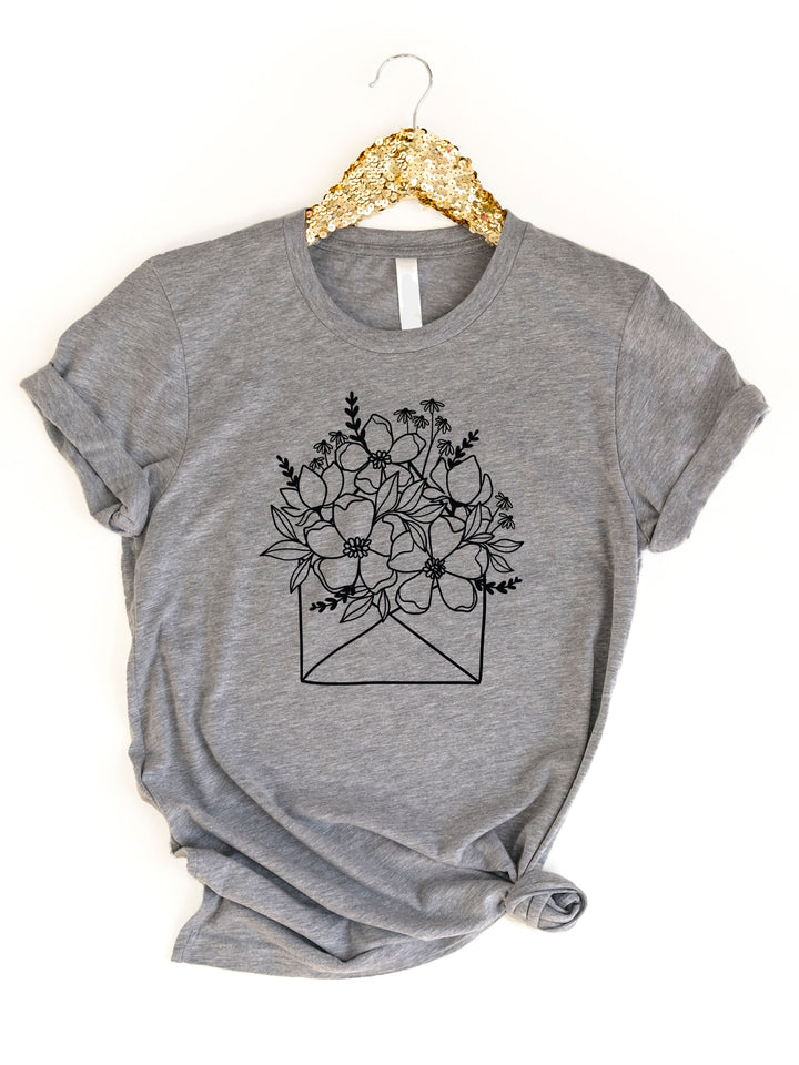 Floral Envelope Graphic Tee