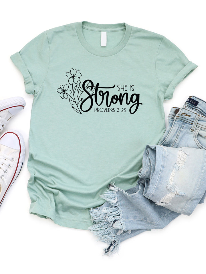 She is Strong Graphic Tee