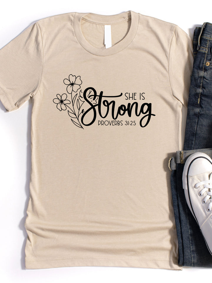 She is Strong Graphic Tee