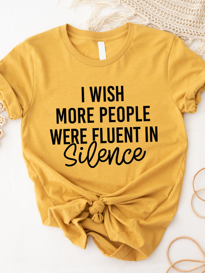 Fluent in Silence Graphic Tee
