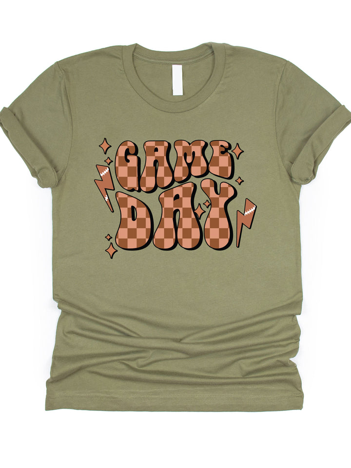 Game Day Checkered Graphic Tee