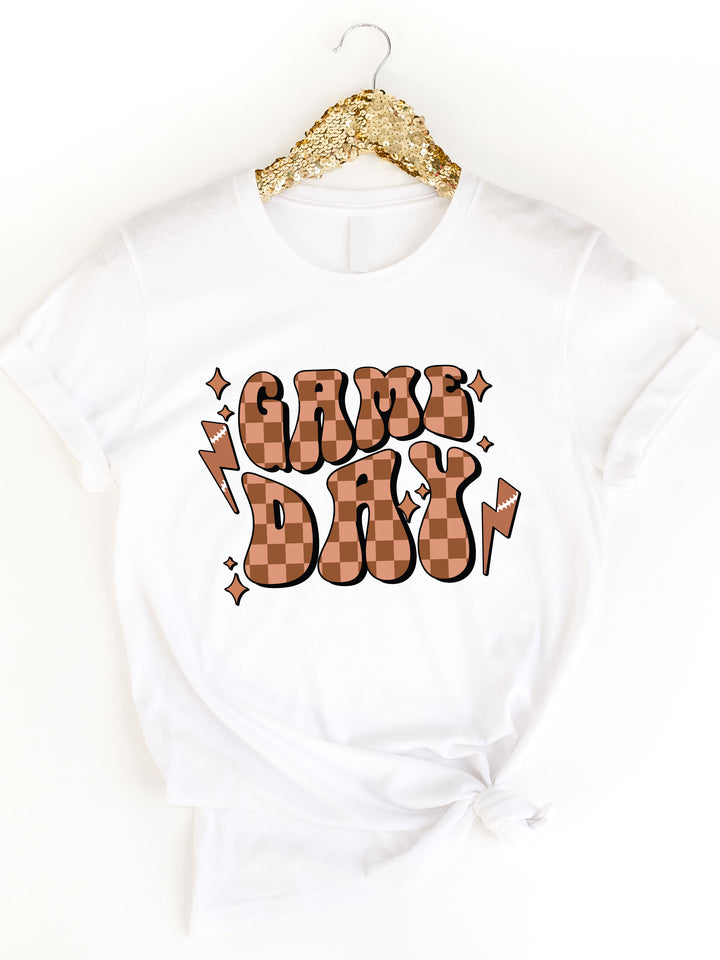 Game Day Checkered Graphic Tee