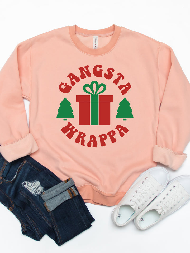 Gangsta Wrappa - Christmas Graphic Sweatshirt