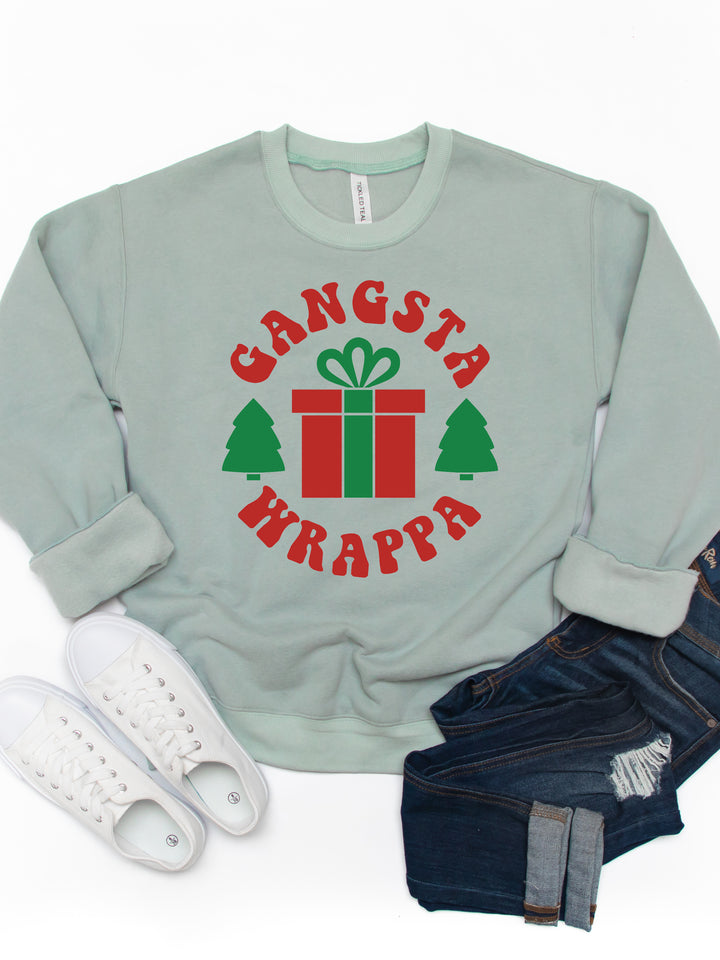 Gangsta Wrappa - Christmas Graphic Sweatshirt