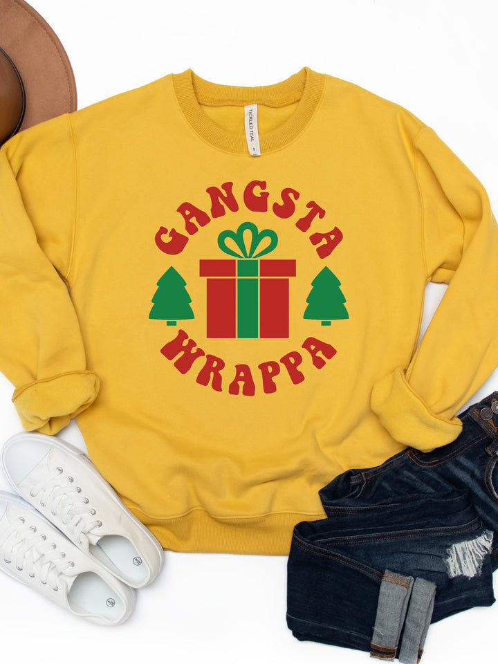 Gangsta Wrappa - Christmas Graphic Sweatshirt