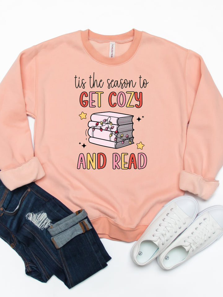 Get Cozy and Read Season - Christmas Graphic Sweatshirt
