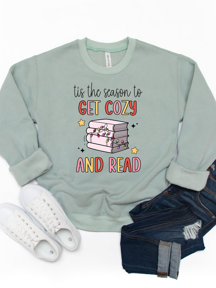 Get Cozy and Read Season - Christmas Graphic Sweatshirt