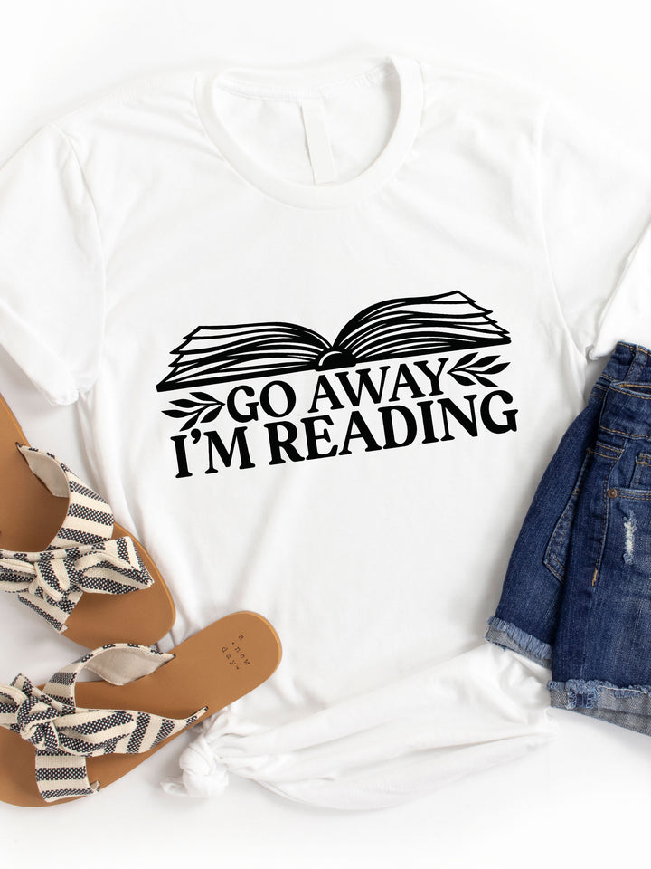 Go Away I'm Reading Graphic Tee