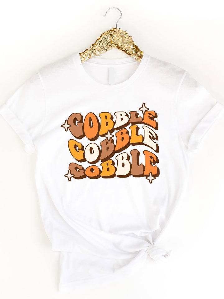 Gobble Gobble Gobble Retro Graphic Tee