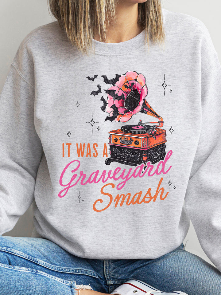 It Was A Graveyard Smash Graphic Sweatshirt