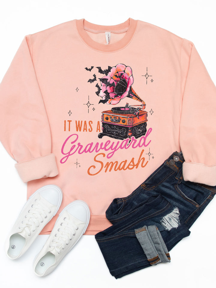 It Was A Graveyard Smash Graphic Sweatshirt