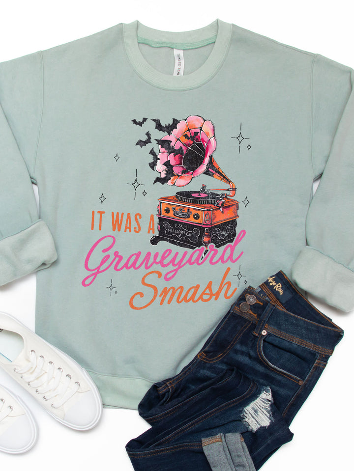 It Was A Graveyard Smash Graphic Sweatshirt