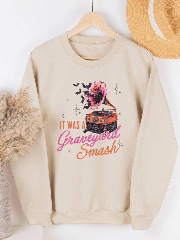It Was A Graveyard Smash Graphic Sweatshirt