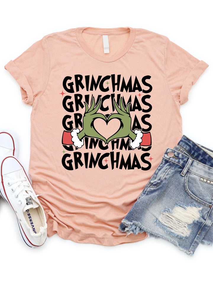 Grinchmas Heart Graphic Tee