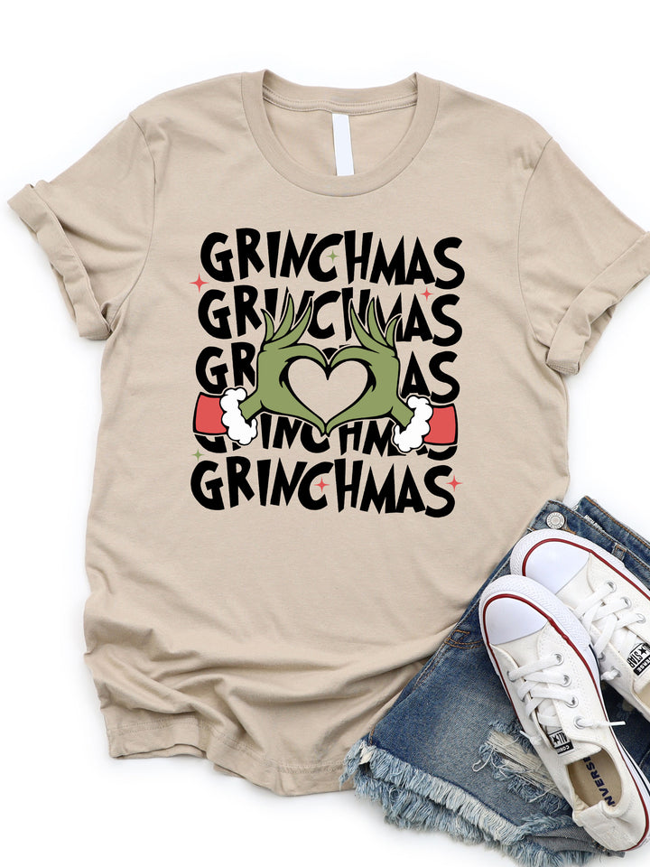 Grinchmas Heart Graphic Tee