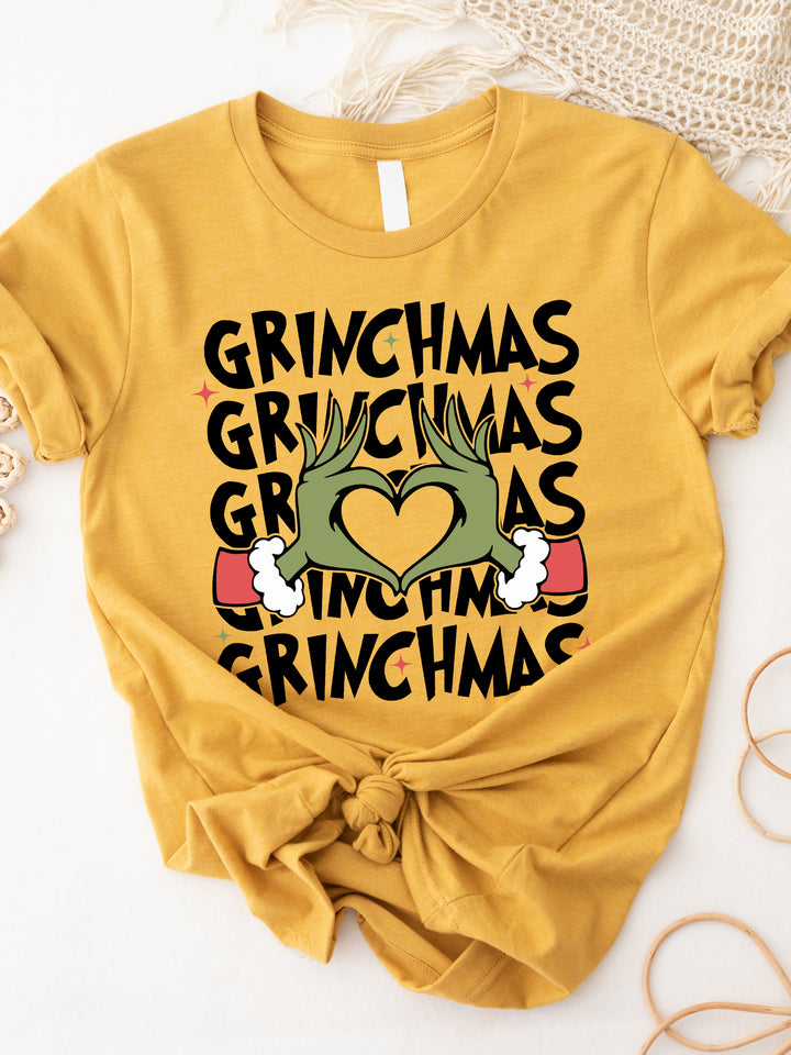 Grinchmas Heart Graphic Tee