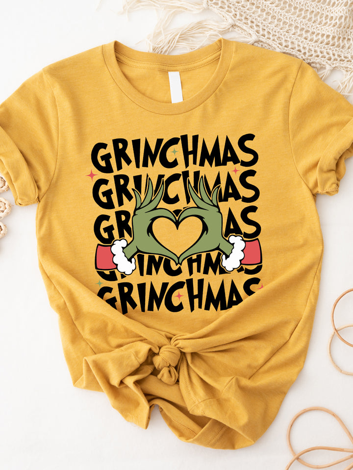 Grinchmas Heart Graphic Tee