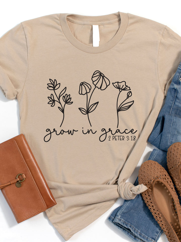 Grow in Grace Graphic Tee
