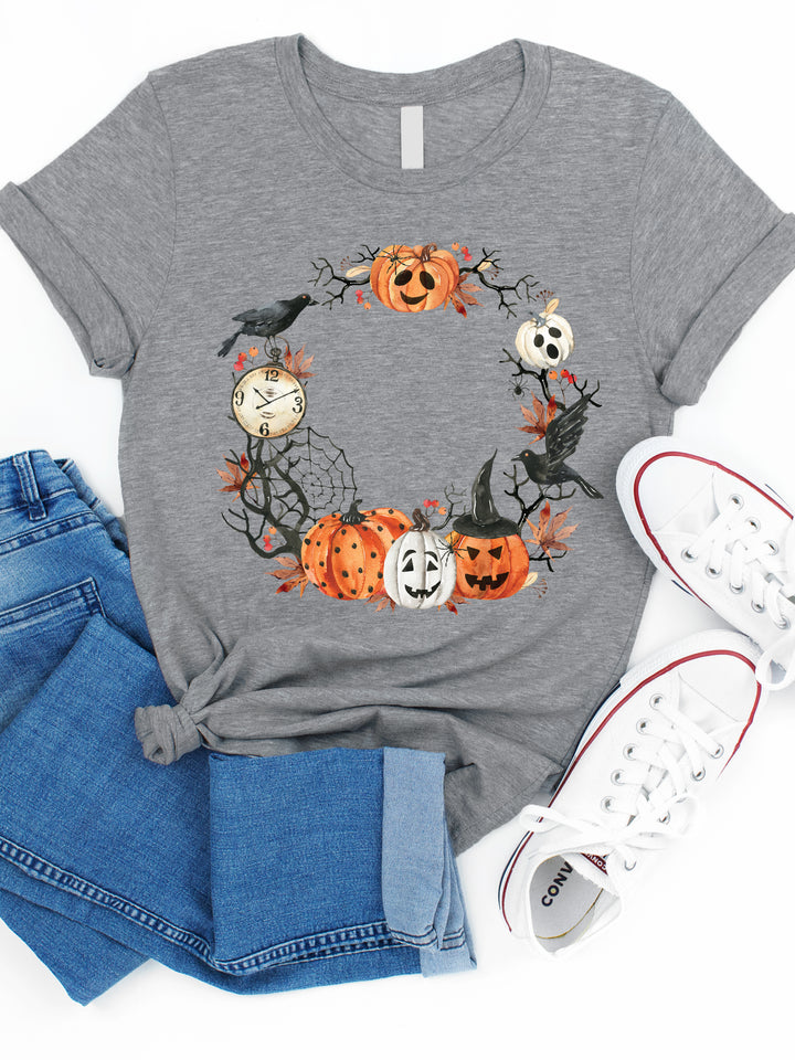 Pumpkin Wreath Graphic Tee