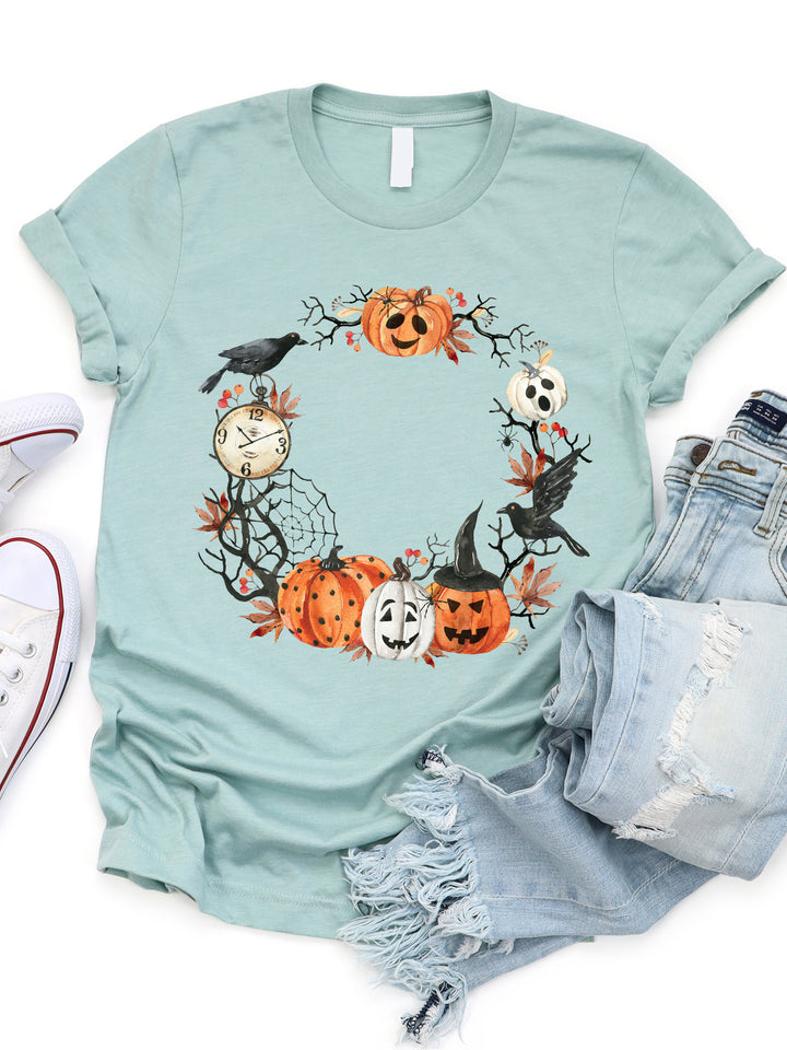 Pumpkin Wreath Graphic Tee
