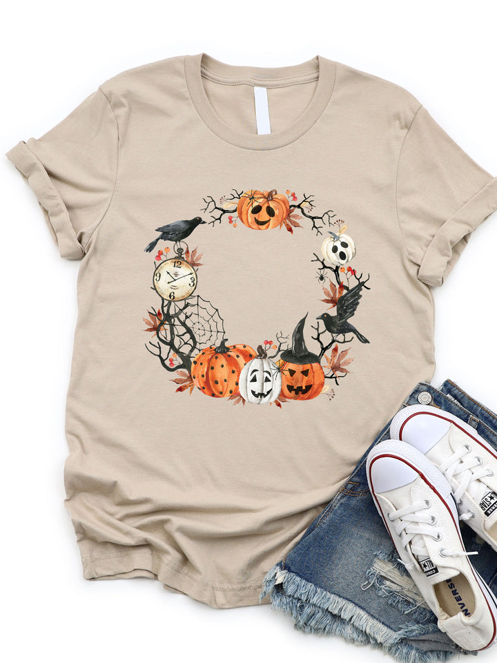 Pumpkin Wreath Graphic Tee