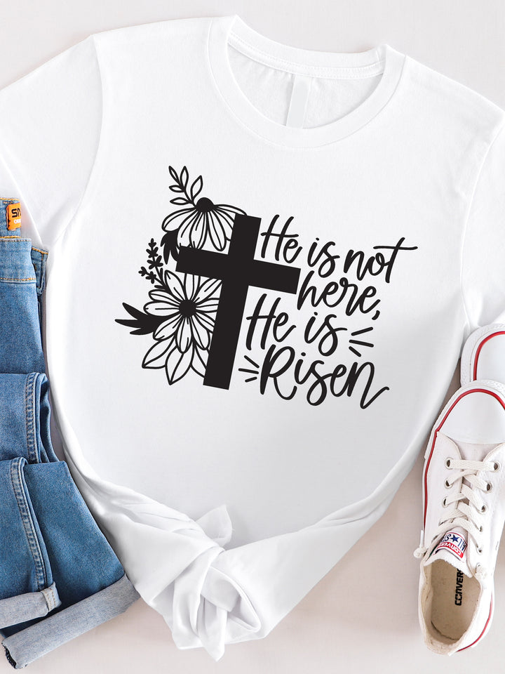 He is not here, He is risen Graphic Tee