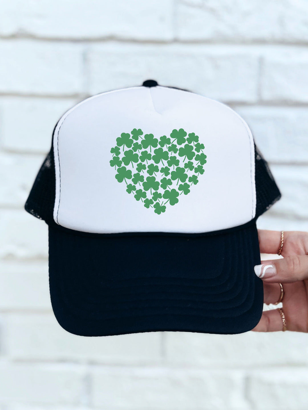 Heart Clover Trucker Hat