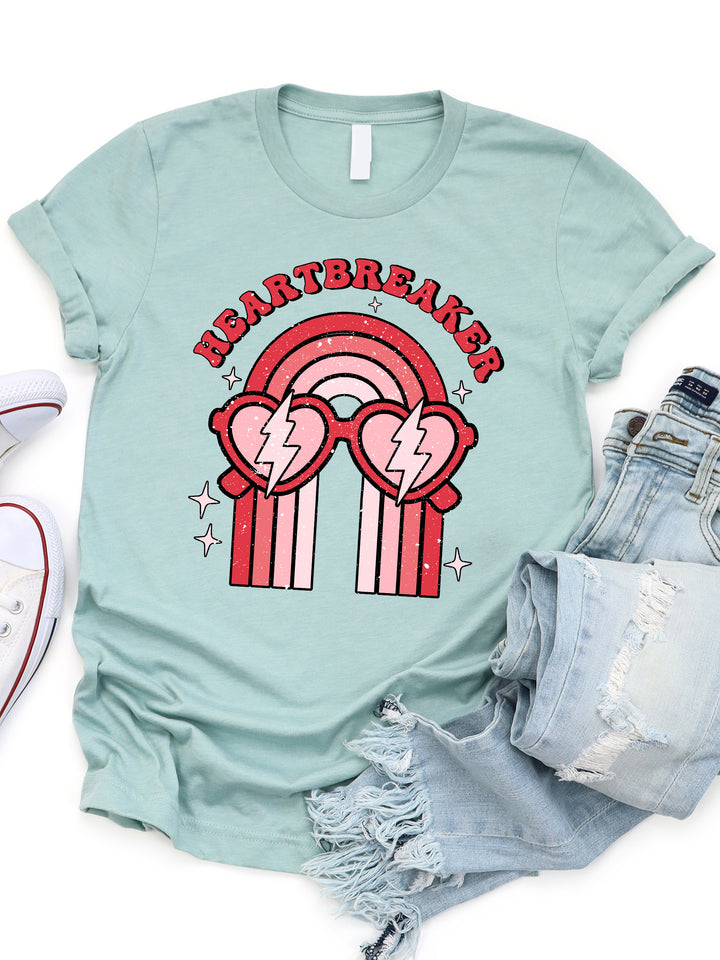 Heartbreaker Rainbow Graphic Tee