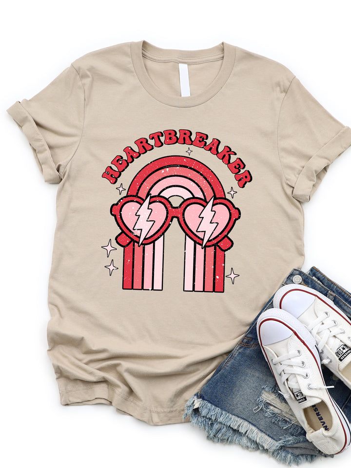 Heartbreaker Rainbow Graphic Tee