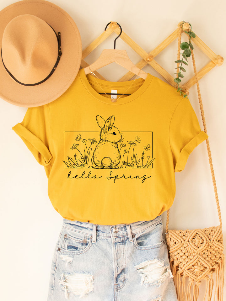 Hello Spring Bunny Graphic Tee