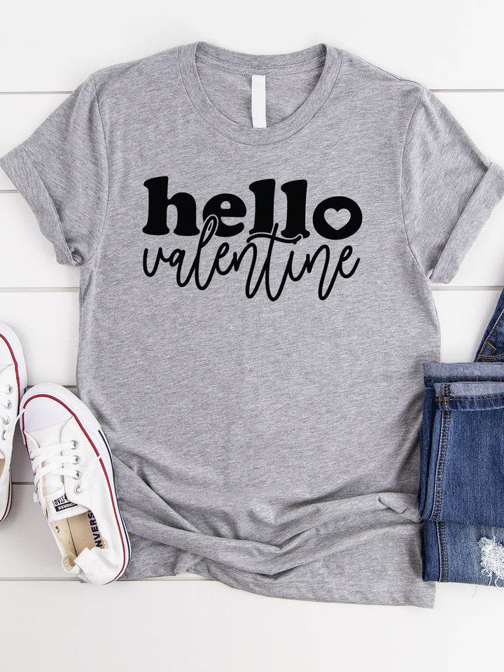 Hello Valentine Graphic Tee