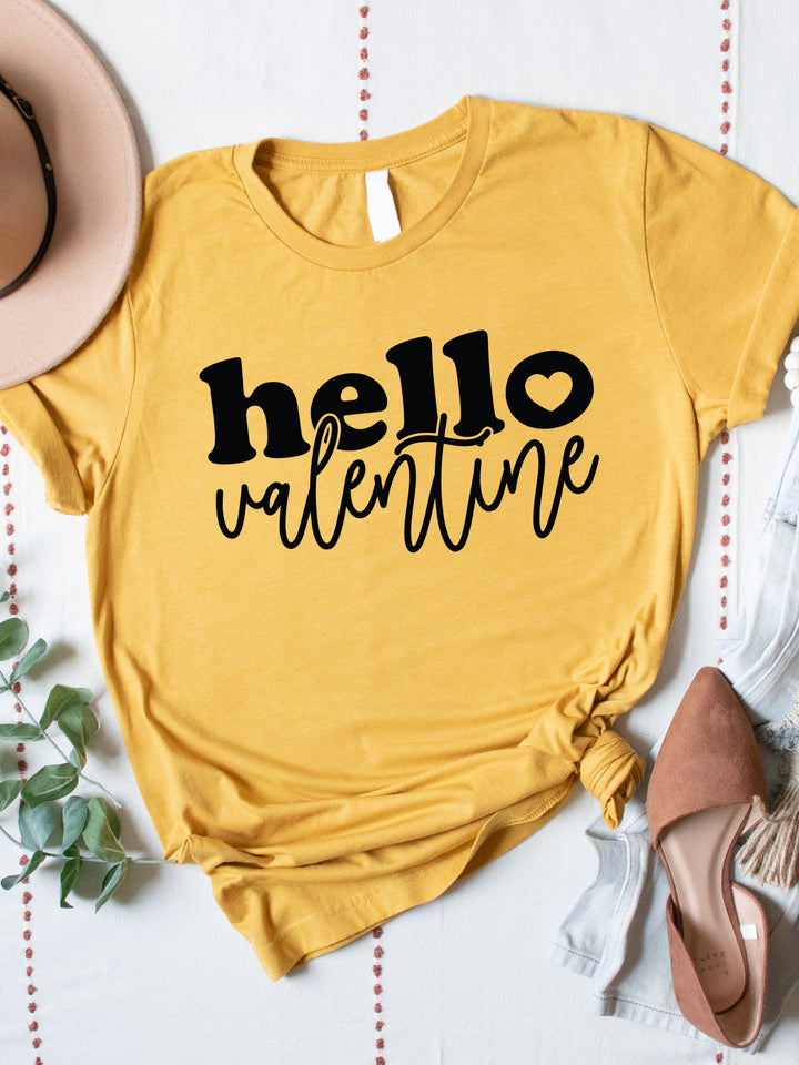 Hello Valentine Graphic Tee