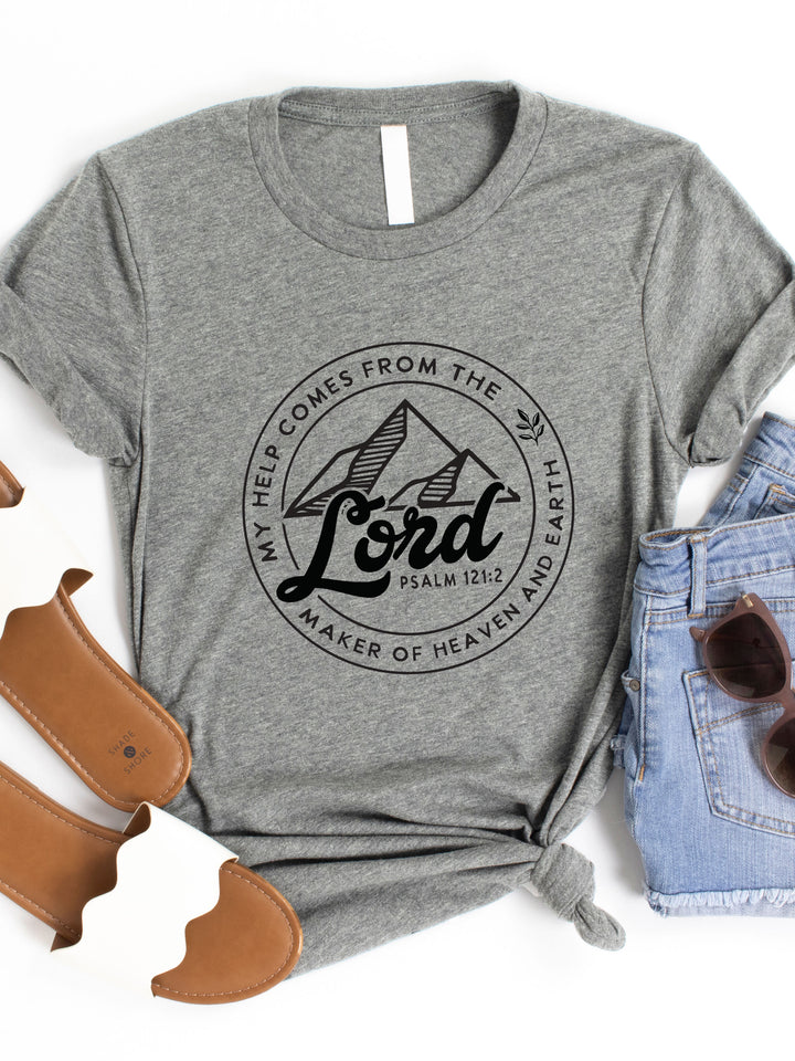 Help comes from the Lord Graphic Tee