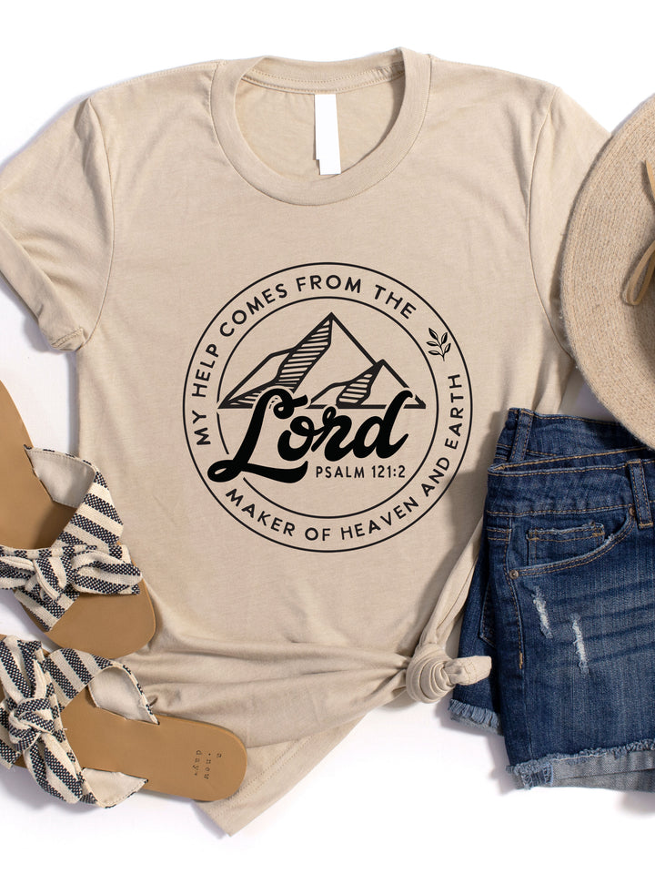 Help comes from the Lord Graphic Tee