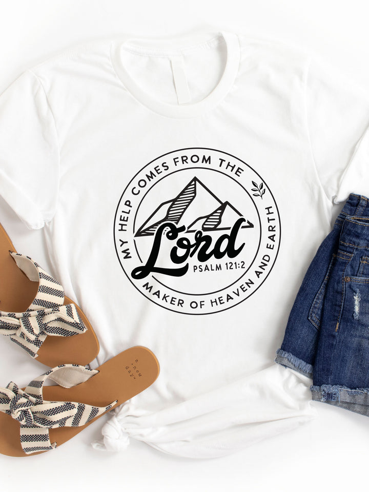 Help comes from the Lord Graphic Tee