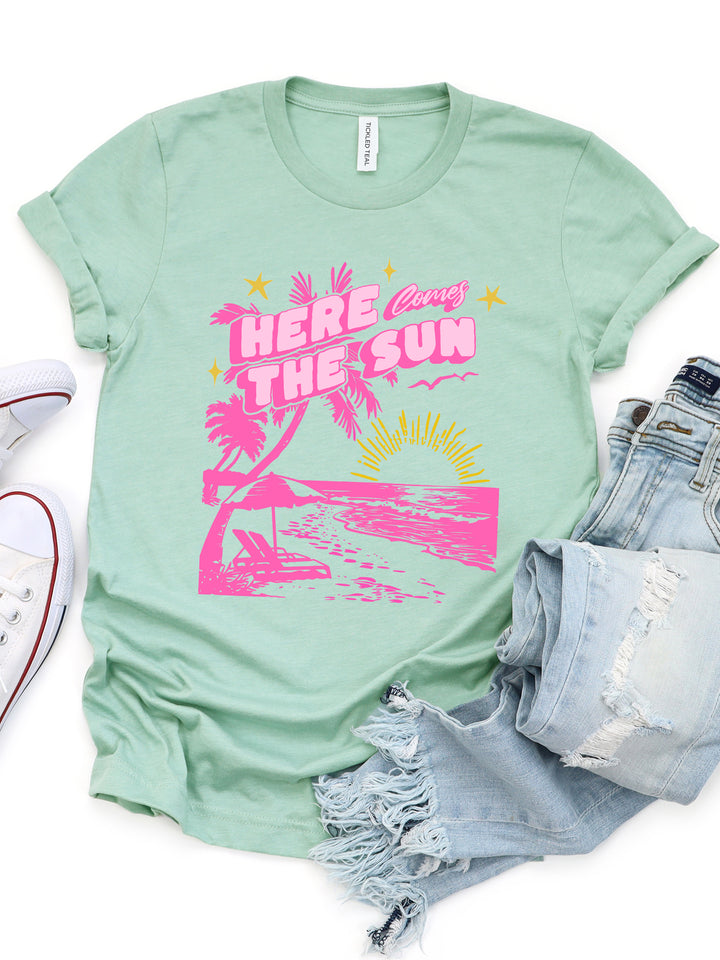 Here Comes the Sun Beach Graphic Tee