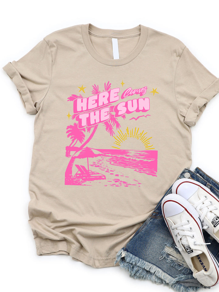 Here Comes the Sun Beach Graphic Tee