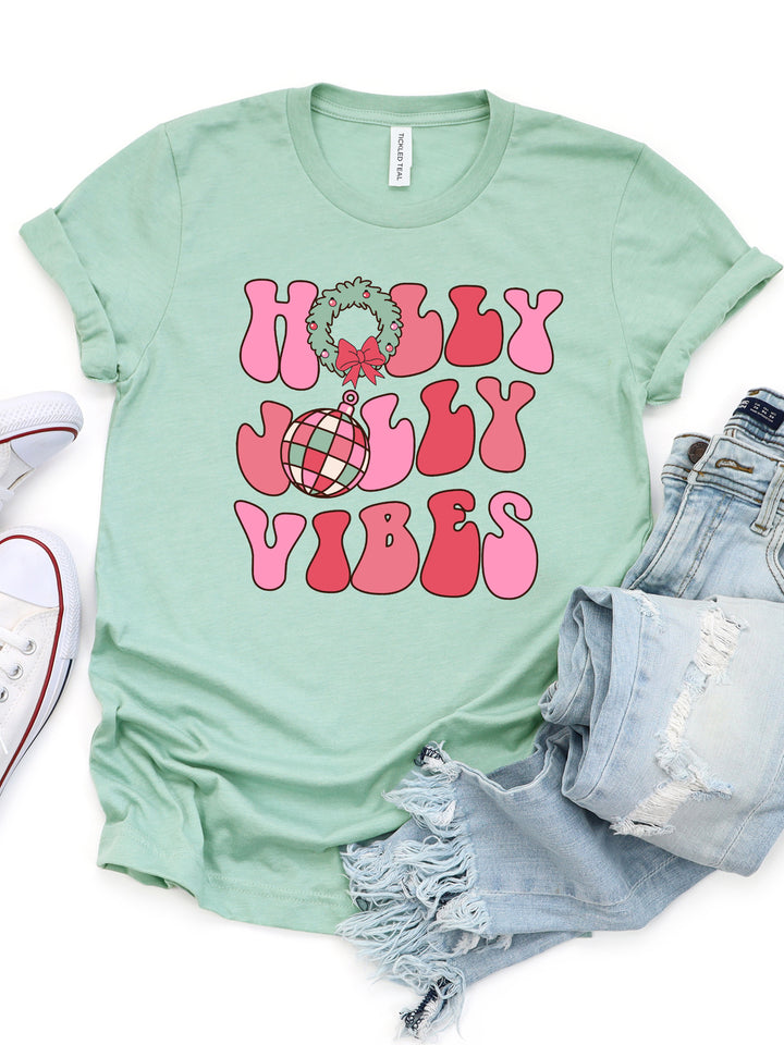 Holly Jolly Vibes Graphic Tee