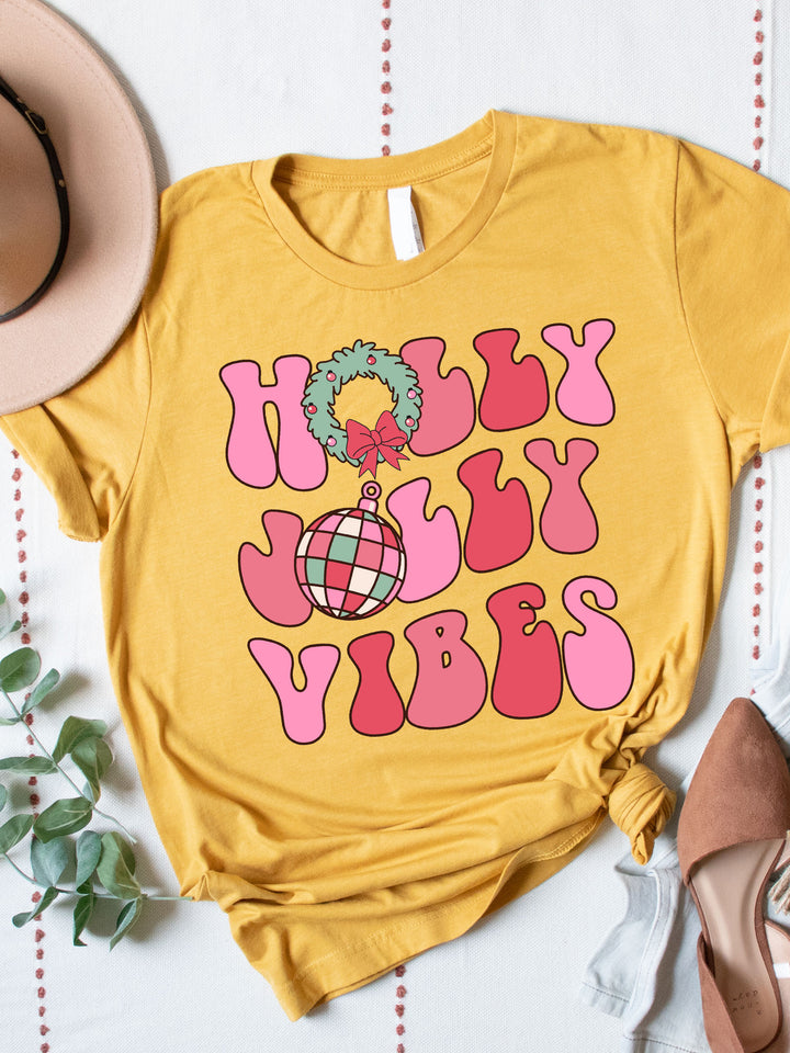 Holly Jolly Vibes Graphic Tee
